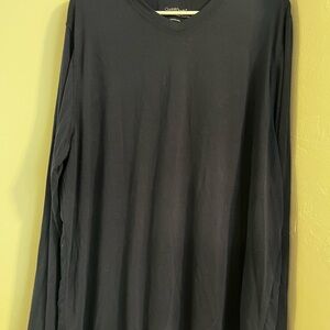Cuddl Duds Black Long Sleeve Tee Soft Stretchy Fabric